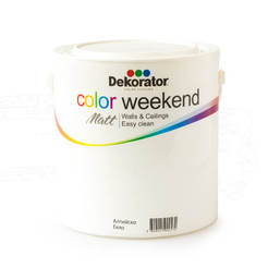 Latex Color Weekend Альпийский белый 2,5 л матовый