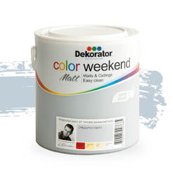 Латекс Color Weekend Сребърно езеро 2.5л мат