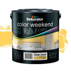 Матовый цветной латекс Prairie Gold 2.5l ColorWeekend Deep Matt