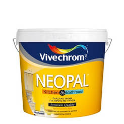 Paint for bathrooms and kitchens, antibacterial and ecological Neopal Kitchen & Bathroom white 3l