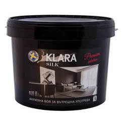 Interior acrylic paint Klara Silk Satin 9l for tinting base A