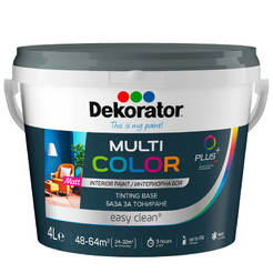 Колеровочная краска для интерьера Multi Color база P 4л Dekorator база P
