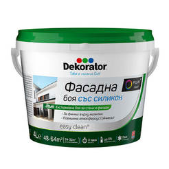 Facade paint with silicone 4l Dekorator white base P