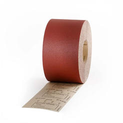 Наждачная бумага красная Р80 -116мм х 1м, рулон бумажной основы