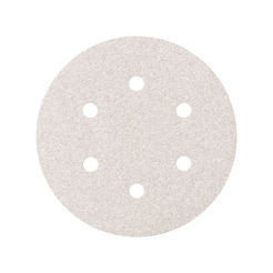 Sandpaper white Velcro P40 f150 6 holes SMIRDEX