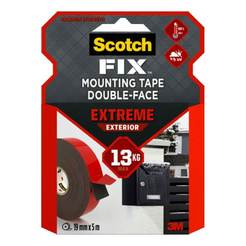 Mounting tape double-sided outdoor mounting 6 kg/30 cm, 19 mm x 5 m