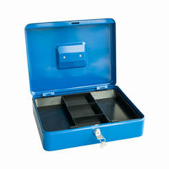 Cash and valuables box with key 90 x 300 x 240 mm