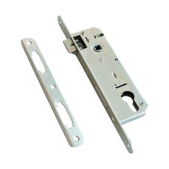 Secret lock for balcony door 90 mm, nickel