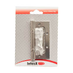 Hinge with bearings for seamless door 100 x 72 mm, stainless steel