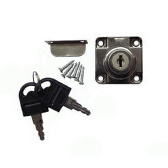 Квадратна ключалка с насрещник -Ф 19 х 25мм, с чупещ ключ