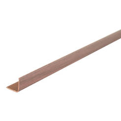 Protective PVC profile for corner 20 x 20 mm mahogany 2.75 m