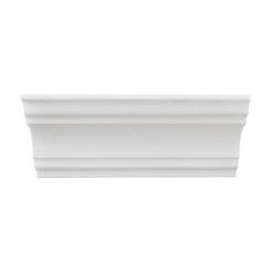 Decorative profile / sill A80 for walls and ceilings, 200 cm polystyrene