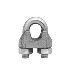 Rope clamp - 13 mm, frog type, galvanized, 2 pieces