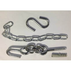 Set for hanging a hammock swing chain, frog, hook