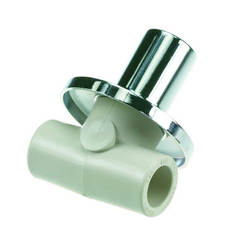 Polypropylene faucet chrome-plated ф20mm for concealed installation