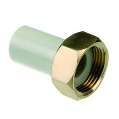 Polypropylene transition with union nut ф25mm x 1" pipe