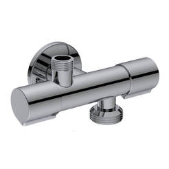 Angled faucet 1/2" x 3/8" x 3/4" ceramic mechanism