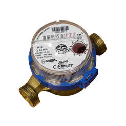 Water meter for cold water 1/2" - 2.5 cubic meters / h dry roller counter