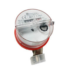 Water meter for hot water 3/4" - 4 cubic meters / h dry, roller counter, without hollanders