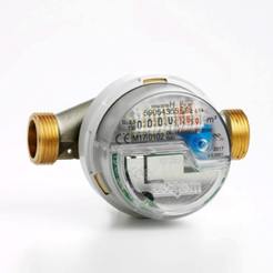 Dry water meter for cold water 1/2" 2.5 m3/h with remote reading