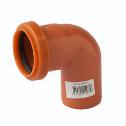 Отвод ПВХ ф50 87° оранжевый, SolidPipe