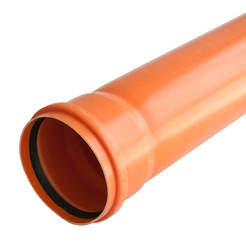 Муфирана PL PVC тръба оранж ф110 х 3.2мм х 5м SN4