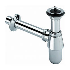 Brass siphon for sink 1 1/4" - bottle, chrome