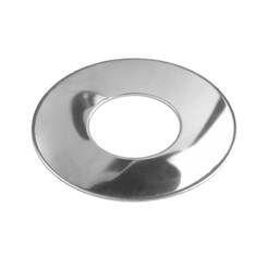 Розетка за сферичен ъглов кран хром 1/2" 1.2мм Ф56мм малка кръгла, плоска периферия