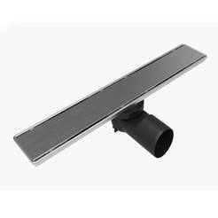 Linear siphon for bathroom 60 cm side outlet Ф50 mm stainless steel grille stainless steel PDS-60