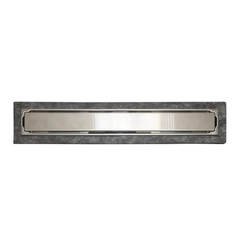 Linear siphon 50 cm grid Inox solid outlet f50