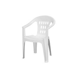 Plastic chair SMERALDO white