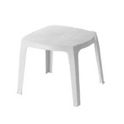 Chaise longue table 66 x 51 x 43 cm, white ABANO
