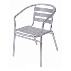 Aluminum chair 53 x 57 x 73 cm