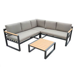 Комплект садовой мебели угловой диван со столиком Polywood Wakefield