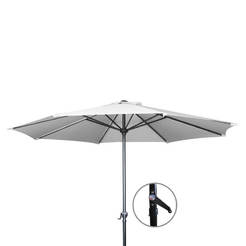 Garden umbrella without stand ф270cm, metal/textile, white