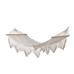 Hammock 200 x 100 cm with knitted ornaments