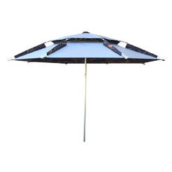 Umbrella beach 2.20m UV protection gray Lifeguard lux