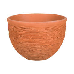 Flowerpot Antique natural f33 x 27 cm terracotta ceramics