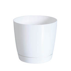 Flowerpot with Coubi base - Ф 210mm, white