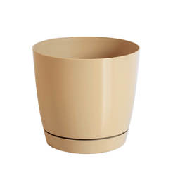 Flowerpot with Coubi base - Ф 100mm, cocoa