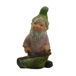 Plaster figurine for the garden - garden dwarf mower 40 cm