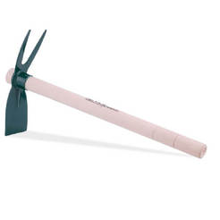 Garden hoe with two tines and handle, mini