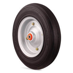 Массивное колесо для строительной тележки Ф33,5 см, монтажное отверстие Ф20 мм