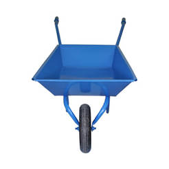 Construction trolley 60l with hard wheel, blue