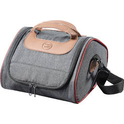 Thermal bag - Adult, light gray with red edging