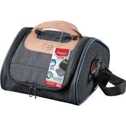 Thermal bag - Adult, dark gray with blue edging