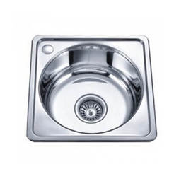 Single sink alpaca - 40 x 40 x 17 cm, chrome