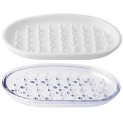 Plastic soap dish 10 x 8.5 cm