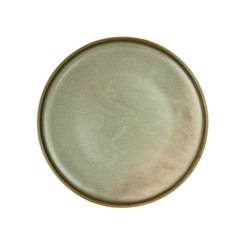 Тарелка обеденная неглубокая, фарфор 21 см серо-зеленый Ivy ZA0001-8.25-IY
