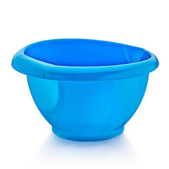 Plastic mixer bowl 3l, round ф22 x 12.5 cm